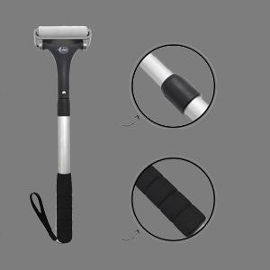 easace lotion applicator for back & body, long handle 21.5inch adjustable lotion roller with 2 replacement roller for back self(silver) health & household color : silver