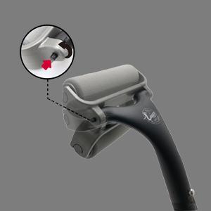 easace lotion applicator for back & body, long handle 21.5inch adjustable lotion roller with 2 replacement roller for back self(silver) health & household color : silver