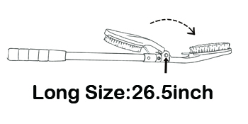 EASACE Body Brush for Back,Lotion Applicator, Long Handle Bath Brush for Showering, Adjustable Head Back Scrubber, Shower Brush with Soft Bristles for Wet or Dry : Beauty & Personal Care