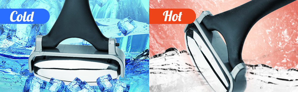 easace cold massage roller ball, cryosphere cold ball, therapy ball, fitness ice roller ball with extention handle, relieve muscle pain