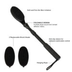 easace silicon body brush for back with long handle bath brush