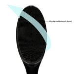 easace silicon body brush for back with long handle bath brush